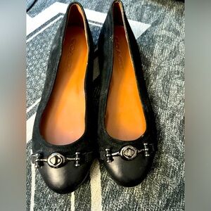 Coach Leather and Suede Leila Flats - size 5